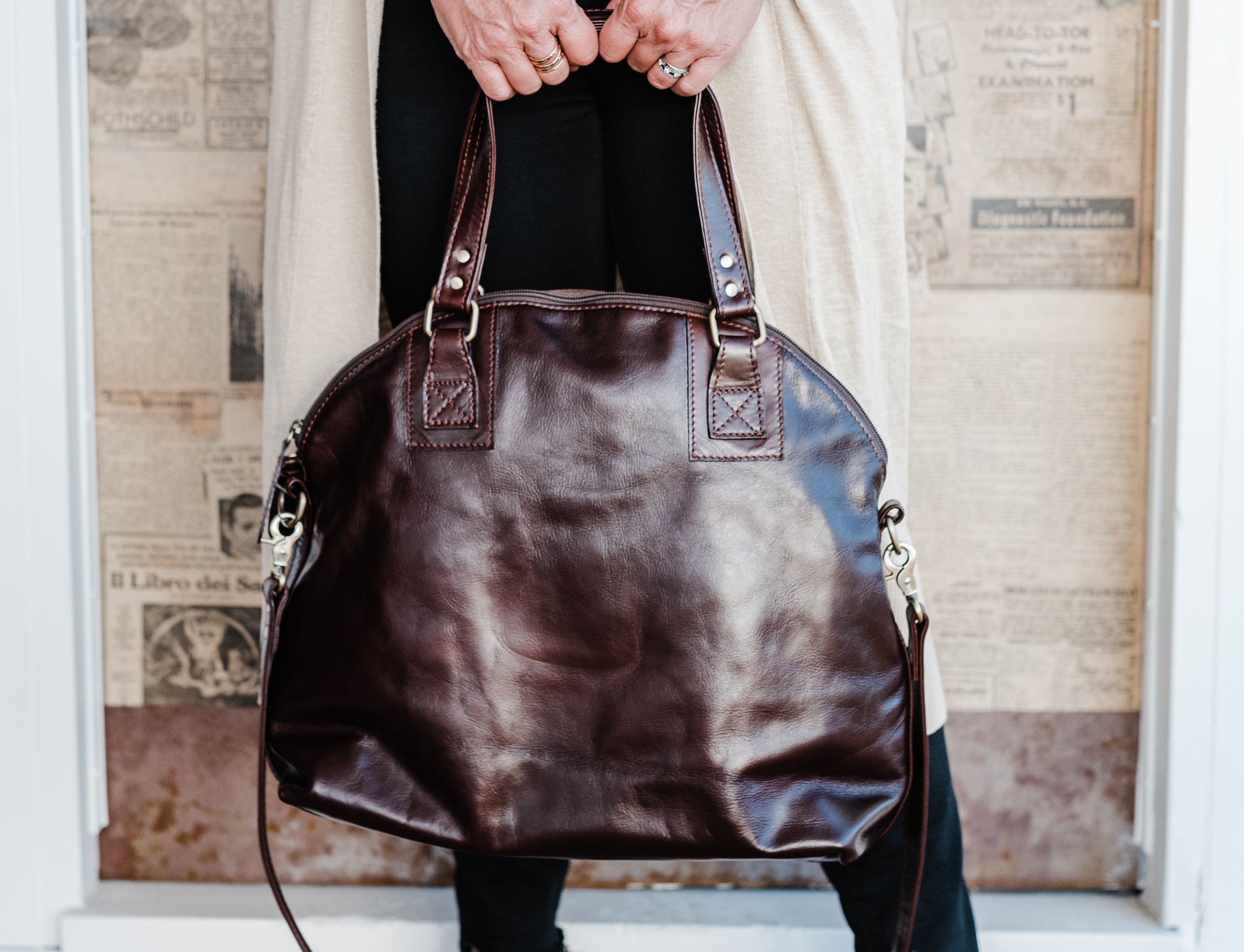 Leather Messenger Bag Wine Messenger Bag Stellareese Collection